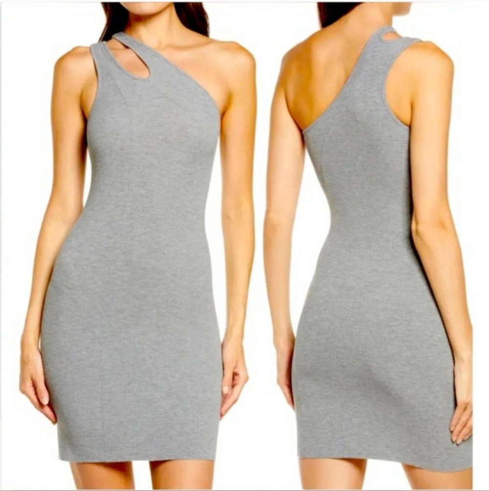 SKIMS Soft Lounge Cut Out One Shoulder Dress S